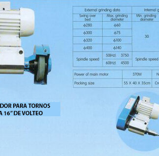 Rectificador para torno De 12" a 16"